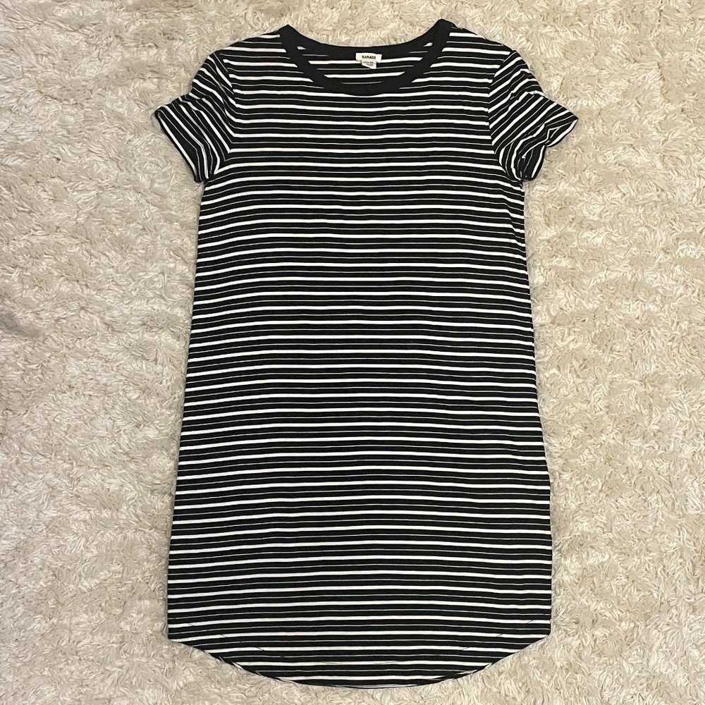 Garage Striped T-Shirt Dress